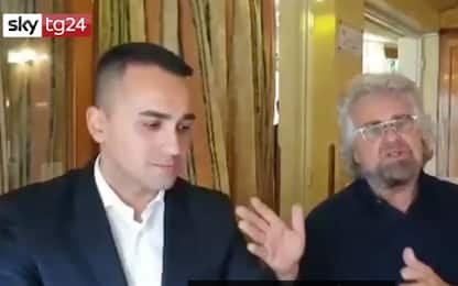 Beppe Grillo incontra Di Maio: "Lui è il capo politico". VIDEO