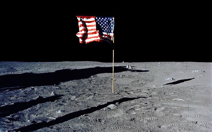 20 luglio 1969, le immagino dello sbarco sulla Luna. FOTO | Sky TG24