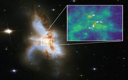 Scoperti tre buchi neri supermassicci in una sola galassia