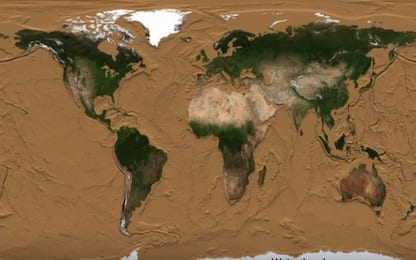 Come sarebbe la Terra senza Oceani: guarda il video in timelapse