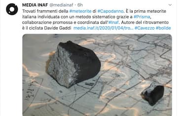 Meteorite di Capodanno, frammenti ritrovati nel Modenese