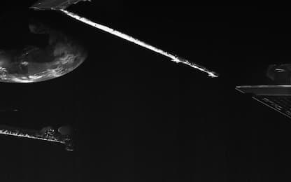 La Terra vista dalla sonda BepiColombo, diretta su Mercurio
