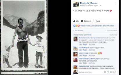 Villaggio, figlia su Fb:"Ciao papà, ora sei di nuovo libero di volare"