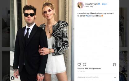 Fedez e Chiara Ferragni, da invitati al matrimonio di amici a Como