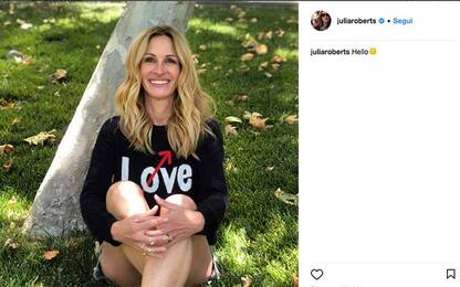 Julia Roberts sbarca su Instagram: "Hello"