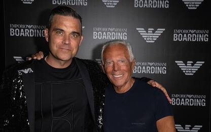 Milano Fashion Week, Armani a Linate decolla con Robbie Williams