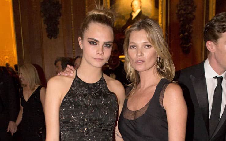 Kate Moss con Cara Delevingne - Getty Images