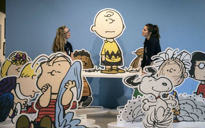 Peanuts A Londra La Mostra Per I 70 Anni Di Charlie Brown Foto Sky Tg24