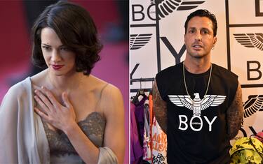Asia Argento e Fabrizio Corona, foto di bacio in strada