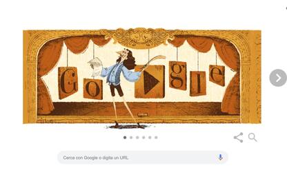 Google dedica un doodle a Molière e al suo “Malato immaginario”