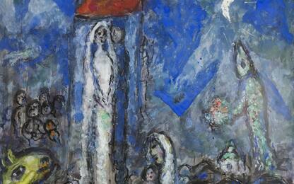 Arte, apre a Napoli la mostra "Chagall. Sogno d'amore". FOTO