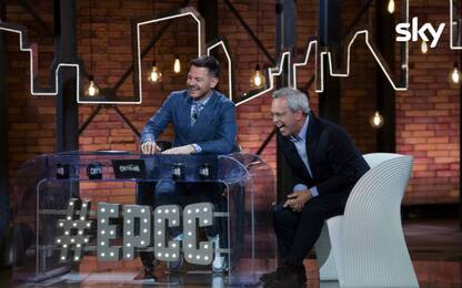 EPCC, Alessandro Cattelan e l'ospite Enrico Mentana. I VIDEO