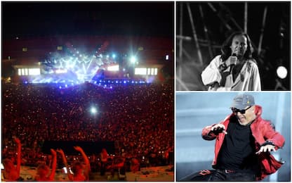 Vasco Rossi in concerto a San Siro: le foto dal 1990 al 2019