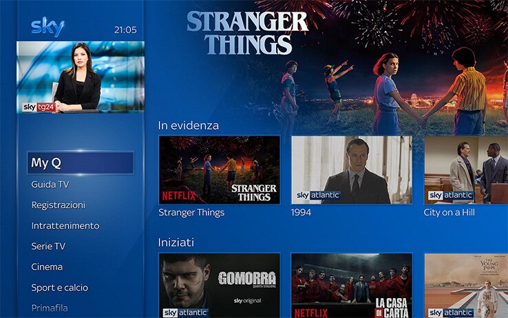 scaricare netflix su sky q