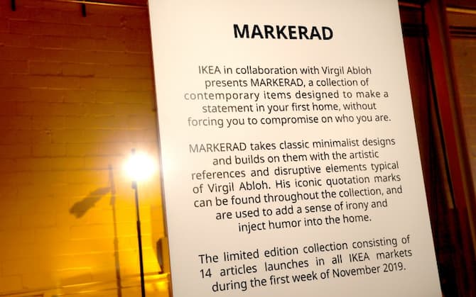 Virgil Abloh, fondatore del marchio Off-White, firma la collezione Markerad  per Ikea. FOTO