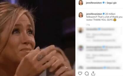 Jennifer Aniston, 20 milioni di follower su Instagram in un mese