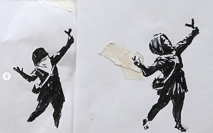 Banksy su Instagram: grazie per aver vandalizzato il murale