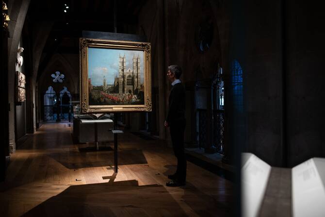 Londra Per La Prima Volta Esposto Il Quadro Di Canaletto Dedicato A Westminster Abbey