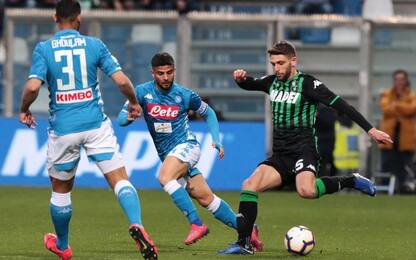 Serie A, Sassuolo-Napoli 1-1: gol e highlights