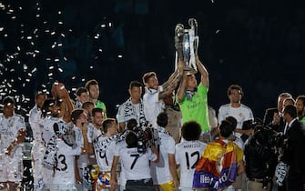 Il Real Madrid festeggia la coppa