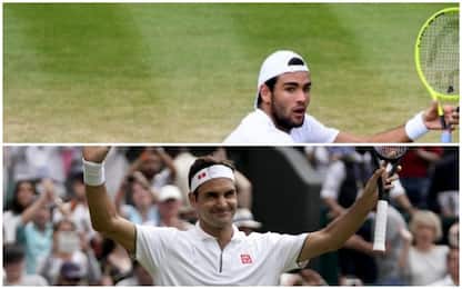 Wimbledon, Federer travolge Berrettini agli ottavi di finale
