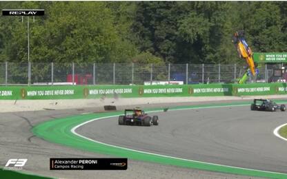 Formula 3 Monza, l'incidente di Alex Peroni. FOTO