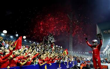 F1, Gp Singapore: vince Vettel. Leclerc 2°
