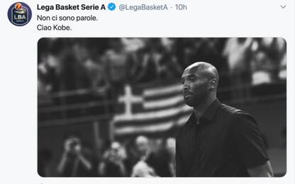 L'addio a Kobe Bryant dal mondo dello sport italiano. FOTO