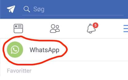 Test per inglobare WhatsApp all'interno di Facebook