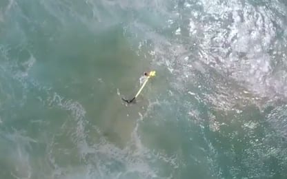 Australia, drone-bagnino salva due nuotatori. VIDEO