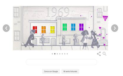 Google, il Doodle di oggi festeggia il 50° anniversario del Gay Pride