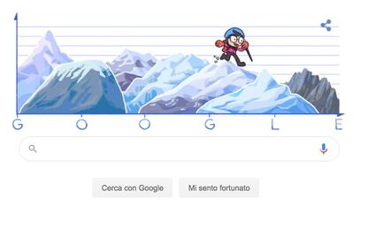Doodle Google di oggi: Junko Tabei, prima donna a scalare l'Everest