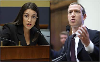 Facebook, Alexandria Ocasio Cortez incalza Mark Zuckerberg. VIDEO