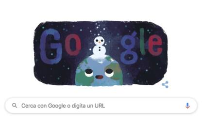 Google dedica un Doodle al solstizio d'inverno