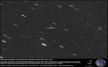 La prima foto dell’asteroide che il 29 aprile sorvolerà la Terra. FOTO